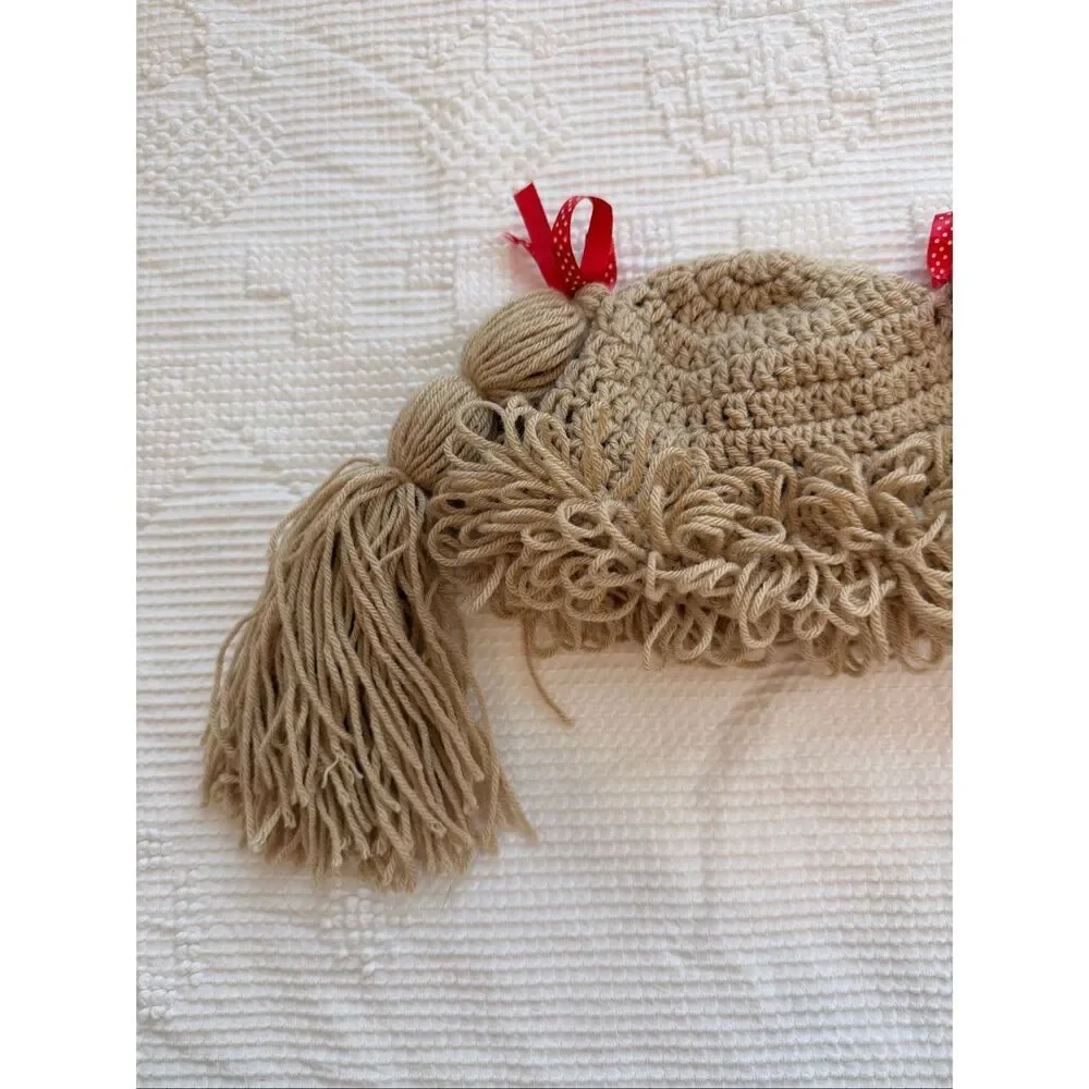 Crochet Cabbage Patch Baby Hat 6-12M Halloween‎